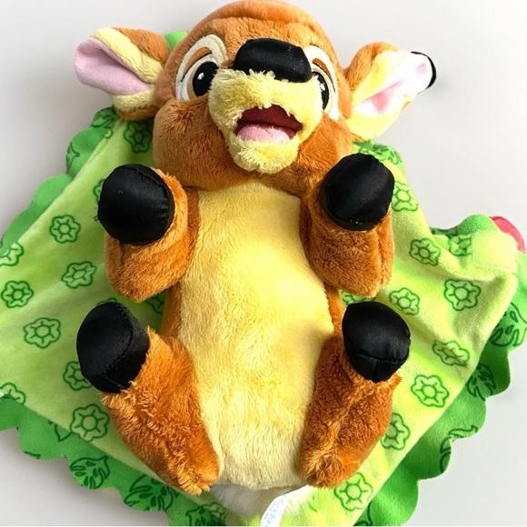 Disney Parks Babies Adorable Bambi Baby Plush with Blanket Pouch 10" Toy - Picture 7 of 8